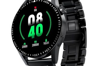 Fire-Boltt Talk 2 Pro Ultra 1.39″ Round Display Stainless Steel Luxury Smart Watch, Bluetooth Calling & 360 Health Monitoring, 123 Sports Modes, Inbuilt Voice Assistant (Black)