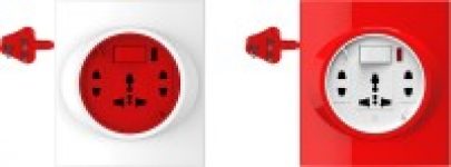 Goldmedal G-Smart 3 Pin 4m 3  Socket Extension Boards(White, Red, 4 m)