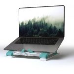 Striff Laptop Stand For Desk, Ergonomic Computer Stand Laptop Riser, Phone And Tablet Stand For Desk, Portable Laptop Elevator Holder Compatible With Macbook, Laptop,Tablet(Whitesky)