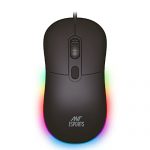 Ant Esports Gm40 Wired Optical Gaming Mouse With Rgb Led, Lightweight And Ergonomic Design, Dpi Upto 2400, Compatible With Windows And Mac