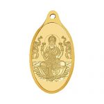 Whp Jewellers 24Kt (999) 2 Gram Goddess Lakshmi Yellow Gold Lakshmi Pendant