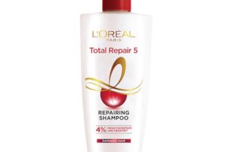 L’Oreal Paris Shampoo, For Damaged And Weak Hair, With Pro-Keratin + Ceramide, Total Repair 5, 1Ltr