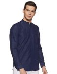Diverse Men’S Solid Slim Fit Casual Shirt (Dcmcf22Sc24L05-3076_Navy Blue S)