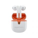 Amazonbasics True Wireless In-Ear Earbuds With Mic, Touch Control, Ipx5 Water-Resistance, Bluetooth 5.3, Up To 36 Hours Play Time, Voice Assistance And Fast Charging (White)