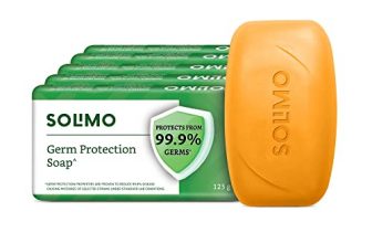 Amazon Brand – Solimo Germ Protection Soap, 125Gm (Pack Of 5)