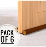 Santram Enterprises Door Stoppers | Seal | Closers |Bottom| (Pack of 6, 39 INCH) Strip Guard Floor Mounted Door Stopper(Brown)