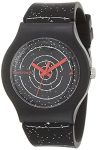Fastrack Space Rover Quartz Analog Black Dial Silicone Strap Unisex Watch-9915PP101