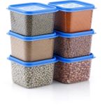 HINDSTAR Plastic Grocery Container  – 500 ml(Pack of 6, Blue)