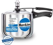 Hawkins Tall (HSS3T) 3 L Inner Lid Induction Bottom Pressure Cooker(Stainless Steel)