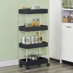 HUMBLE KART 4 Compartments Plastic Portable Desk organizer(Black)