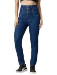 AKA Chic Women’s Regular Rise Skinny Jeans (AKCB 1031_Mid Blue_36)