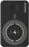 STUFFCOOL 5000 mAh 20 W Wired & Wireless With MagSafe Pocket Size Power Bank(Black, Lithium Polymer, for Mobile, Smartwatch, Tablet)