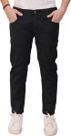 HIBOK Regular Men Black Jeans