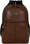 NGR FASHION BROWN LEATHER FOM 45 L Laptop Backpack(Brown)