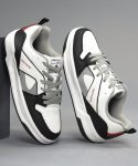 RED TAPE Lifestyle Sneakers for Men | Lightweight, Durable Design with Stylish Low-Cut Sneakers For Men(White, Grey , 7)