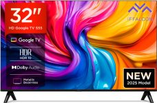 iFFALCON by TCL S55 80 cm (32 inch) HD Ready LED Smart Google TV 2025 Edition with HDR 10 | 16W Dolby Audio | Multi Viewing Mode | Google Assistant | Slim Design(32S55)
