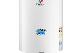 Kinsco Power Instant Water Heater | 5-Star Energy Efficient Geyser for Bathroom | Advanced Safety, Fast Heating, Copper Tank, Long-Life Heating Element