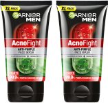Garnier Men Acno Fight, Salicylic Acid, Repairs Skin & Balances Oils, Anti-Pimple Face Wash(300 g)