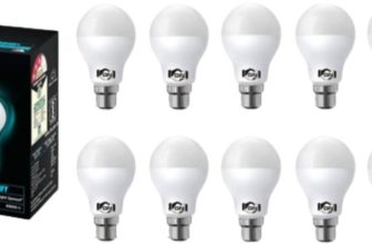 Gold Nation 10 W Standard B22 LED Bulb(White, Pack of 10)