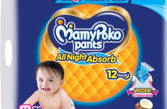 MamyPoko Pants All Night Absorb,Coco Care & 12hr Leakage Protection – M(70 Pieces)