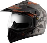 VEGA Off Road D/V Secret Motorbike Helmet(Dull Anthracite Black)