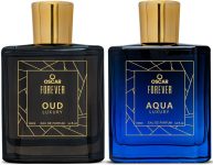 OSCAR Forever Luxury Combo of Aqua & Oud Long Lasting Fragrance (100ml Each) Eau de Parfum  –  200 ml(For Men & Women)