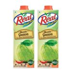DABUR Real Masala Guava Fruit Juice-1L (Pack Of 2)|No Added Preservatives,No Artificial Colours & Artificial Flavours|Goodness Of Best Guavas With Chatpata Masala|Daily Dose Of Fruit Nutrition