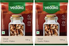 Amazon Brand – Vedaka Dried Garlic Flakes | 100g (Pack of 2)