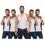 Amul Comfy Men’s Vest | 100% Cotton Single Jersey Fabric | U Neck Sleeveless Innerwear | Ultra Soft Hand Feel | Seamless Body | Superior Comfort White
