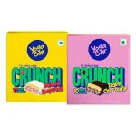 Yogabar Crunch Bars Variety Pack | Dark Chocolate and Mixed Berry | 10g Protein Bars | No Added Sugar | Crunchy Whey Protein Bars for Gym, Workout & Healthy Snacking | Pack of 24 bars (12 x 2)