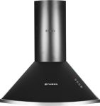 FABER HOOD CLASS PRO PB BK LTW 60 Pyramid Shape 60cm|3 Layer Baffle filter|Powerful suction |Low Noise Wall Mounted Black 1000 CMH Chimney