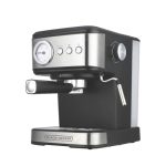 BLACK+DECKER BXCM1001IN 1100W 10-Cup 15 Bar Expresso Coffee Maker | 1.5L Water Tank Capacity | Anti-Drip Feature | Auto Keep-Warm Function | 2-year Warranty -(Black+Grey)