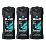 AXE Apollo 3-in-1 Body, Face & Hair Wash | Fresh Sage & Cedarwood Scent | 12H Refreshing Fragrance | Combo of 3| 400 ml Each