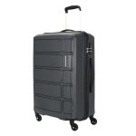 Kamiliant American Tourister Harrier|Cabin Trolley Bag Small Size (56 cms) for Travel| Hard Case Polypropylene (PP) Suitcase|360° 4-Wheel Spinner Luggage Trolley|Combination Lock|Iron Grey
