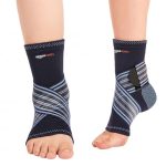 Amazon Basics Premium Ankle Support | Adjustable Compression for Daily Comfort | Breathable Fabric | Padded Design for Stability | Unisex | Large