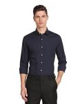 Arrow Men’s Solid Full Sleeve Slim Fit Cutaway Collar Cotton Formal Shirt (ARCBOSH0021_Moonlight_40)