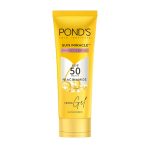 POND’S Sun Miracle SPF 50 PA+++ Crème Gel Sunscreen -Protect & Bright, With 3% Niacinamide, Fade Dark Spots in 4 Weeks, Lightweight, No White Cast 50g