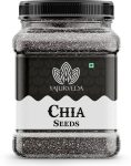 Yajurveda Raw Chia Seeds For Eating Unroasted chia Seeds Immunity Booster, Weight loss Chia Seeds(1 kg)