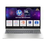 HP 15, Intel Core Ultra 5 125H, 12 Tops (16GB DDR5, 512GB SSD) FHD, IPS, 15.6”/39.6cm, Win11, M365 Basic* Office24, Silver, 1.65kg, fd1254TU, Intel Graphics, FHD Camera w/Shutter, AI Powered Laptop