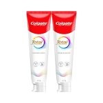Colgate Total 300gm (2 x 150gm) Advanced Health Anti-Germ Toothpaste with Toothbrush, Tooth Paste with 12-Hour Anti-Germ & Enamel Protection, Whole Mouth Health (Combo Pack Offer)
