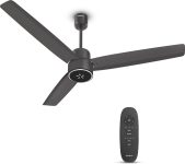 HAVELLS FAB ULED|LED Speed Indicator|Remote Controlled|Upto 65% Energy Saving with 3 Year Warranty BLDC Motor with Remote 1200 mm Ceiling Fan(5 Star | Smoke Brown | Pack of 1)