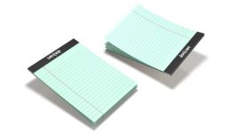 NEELGAGAN Writeup Pad for Office, Writing Office Pads Premium 70 GSM Paper A4 Note Pad Ruled 100 Pages In Green Color (Pack Of 4)