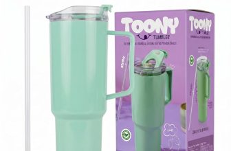 Neha Toony THE AVARAN 1200ML Plastic Tumbler with Handle & Lid, (Mint Green)(Mint Green)