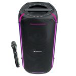 Zebronics Portable Bluetooth Speaker, 90W, Upto 6 Hours Playback, Dual Full-Range Drivers, Karaoke, TWS, BT v5.3, USB, AUX, RGB, Deep Bass, Wireless Mic with Display, Type-C Charge (Party Fyre 100)