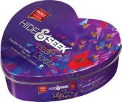 Parle Hide & Seek Heart Beatz Chocolate Chip Cookies, Heart-Shaped Tin, 350g/ 363g (weight may vary)