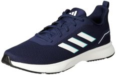 Adidas Men Synthetic & Textile AdiTron M Running Shoes NGTSKY/FTWWHT/MINRUS UK-10