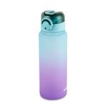 CELLO Buzz Large Sipper Water Bottle, 1160ml Sea Green Purple | Leakproof, Easy to Carry, Lightweight | Gym Straw Water Bottle For Fitness, Office, School, Sports & Outdoor Hydration