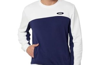 GAP Men’s Full Sleeve Crew Neck Standard Fit Brushed Sweatshirt,Navy,L