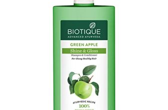 Biotique Green Apple Shine & Gloss Shampoo & Conditioner| Promotes Healthy, Shiny and Glossy Hair | Nourishes Scalp | Makes Hair Soft & Smooth |100% Botanical Extracts| All Skin Types | 650ml