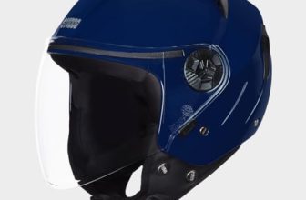 STUDDS Vogue ISI Certified Open Face Motorcycle Helmet for Men and Women with Clear Visor